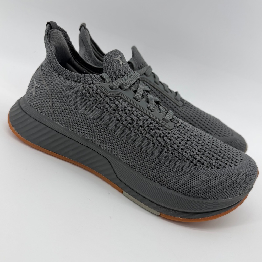 Flux Footwear Adapt Sneakers Womens Size 7 Grey Gum Sole Knit Barefoot Trainers
